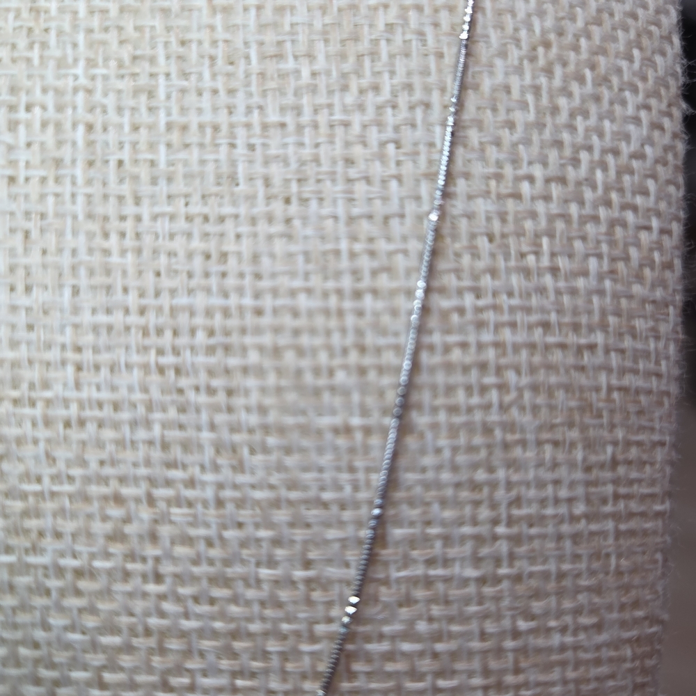 Dainty Morse Code Silver Necklace - image 2